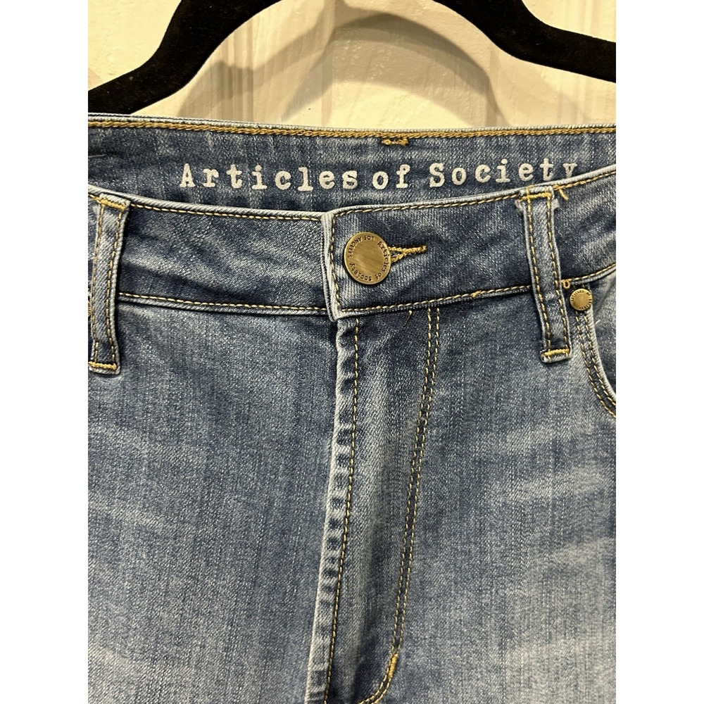Articles Of Society Faith Flare Jeans, Women Size 29 Light Wash Boot Cut Y2K - Picture 3 of 15